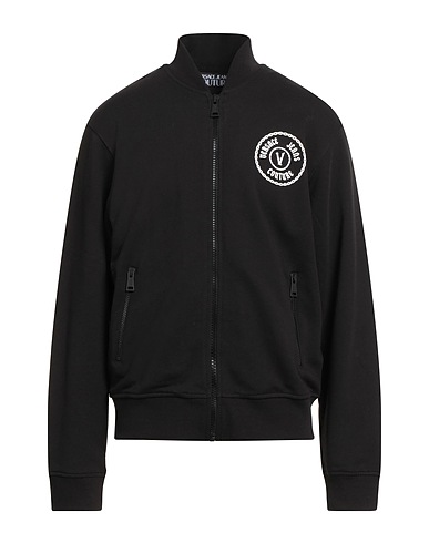 VERSACE JEANS COUTURE Sweatshirt Black 100% Cotton, Elastane