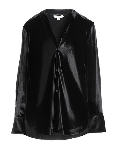 VINCE. Solid color shirts & blouses Black 82% Viscose, 18% Silk