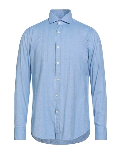 CALIBAN 820 Patterned shirt BLU CHIARO 52% Cotton, 48% Tencel™