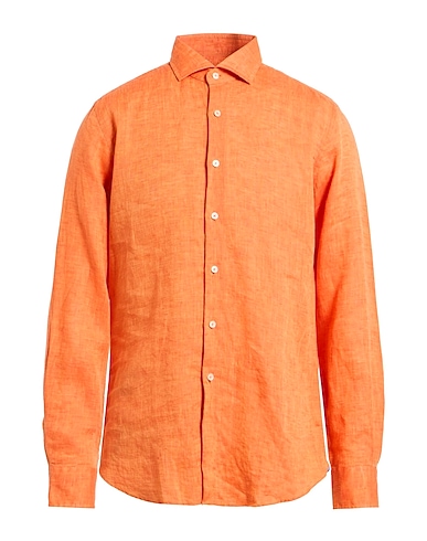 XACUS Linen shirt Orange 100% Linen