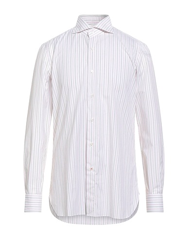 ISAIA Striped shirt Pink 100% Cotton