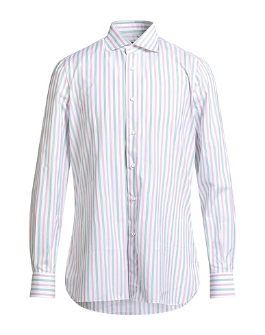 ISAIA Striped shirt Pink 100% Cotton