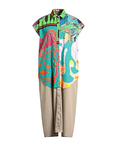 DEPARTMENT 5 Midi dress Turquoise 100% Cotton