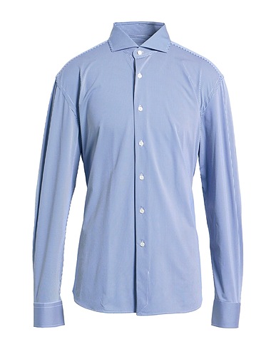 XACUS Striped shirt FOR FRANZ KRALER Midnight blue 86% Polyamide, 14% Elastane