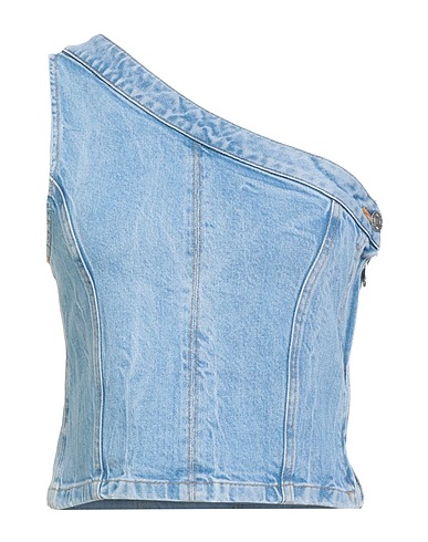 VICOLO One-shoulder top DENIM COUTURE Blue 41% Cotton, 38% Lyocell, 20% Organic cotton, 1% Lycra®