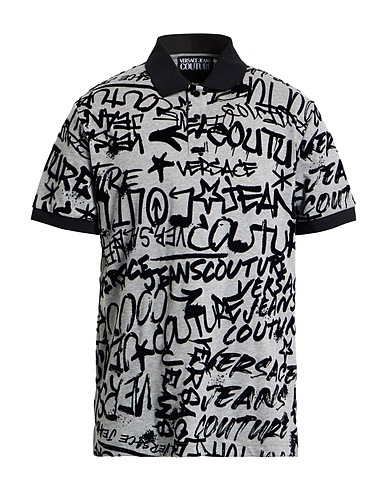 VERSACE JEANS COUTURE Polo shirt Grey 100% Cotton