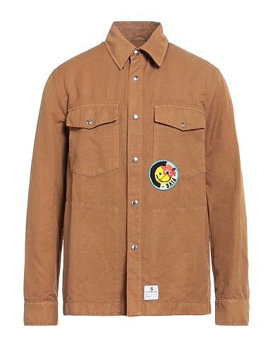 DEPARTMENT 5 Shirts Camel 59% Cotton, 41% Linen