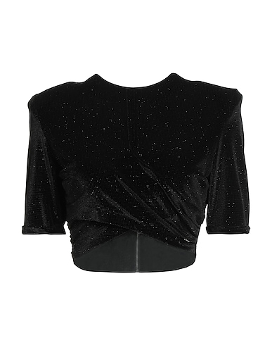 MATILDE COUTURE Top Black 92% Polyester, 8% Elastane
