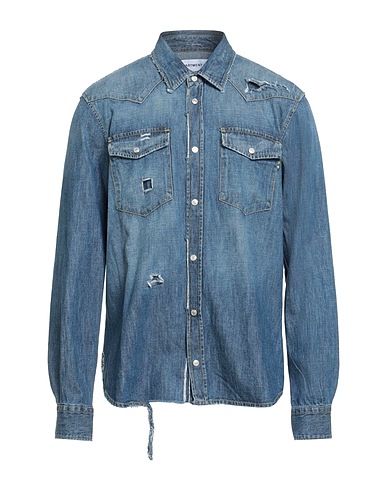 DEPARTMENT 5 Denim shirt Blue 100% Cotton