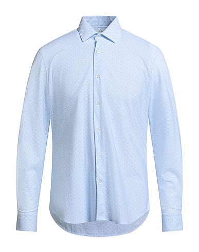 ALEA Camicia fantasia Celeste 76% Poliammide, 24% Elastan