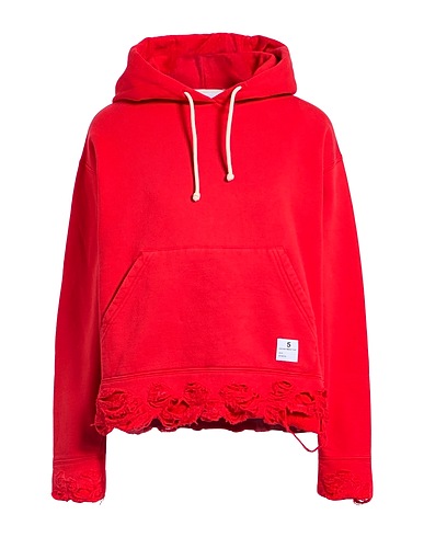 DEPARTMENT 5 Hooded track jacket  Red 100% Cotton
