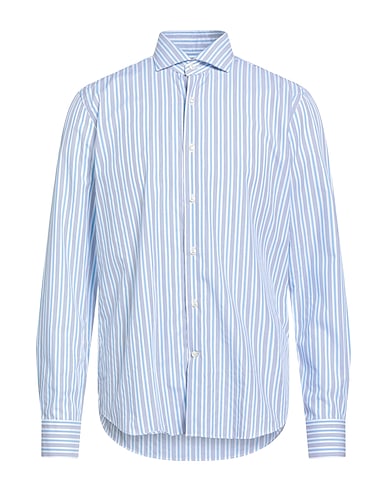 SAVILE ROW Camicia a righe Bianco 100% Cotone