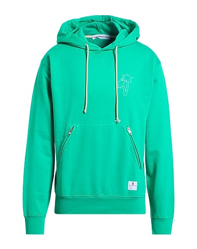 DEPARTMENT 5 Hooded track jacket  Emerald green 100% Cotton