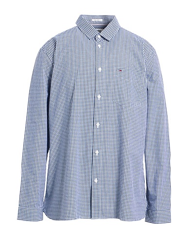 TOMMY JEANS Checked shirt Midnight blue 100% Cotton