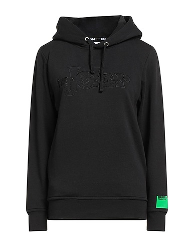 REPLAY Hooded sweatshirt TRIBUTE X BATMAN Black 100% Cotton