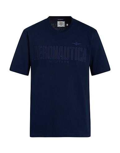 AERONAUTICA MILITARE T-shirt Navy blue 100% Cotton