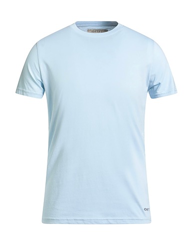 40WEFT T-shirt Celeste 100% Cotone