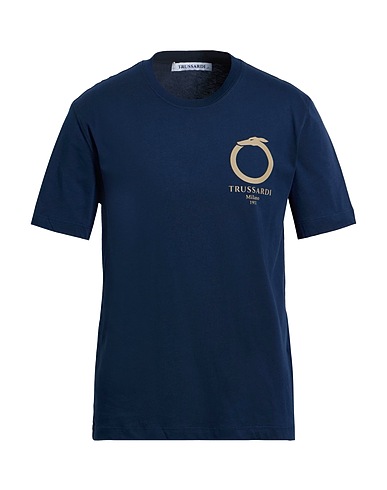 TRUSSARDI T-shirt Midnight blue 100% Cotton