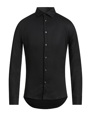 ALEA Einfarbiges Hemd Schwarz 97% Baumwolle, 3% Elastan