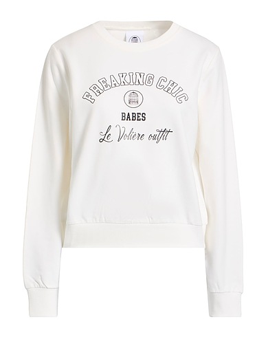LE VOLIÈRE Felpa Bianco 80% Cotone, 20% Poliestere