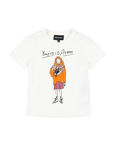 EMPORIO ARMANI T-shirt Bianco 100% Cotone organico
