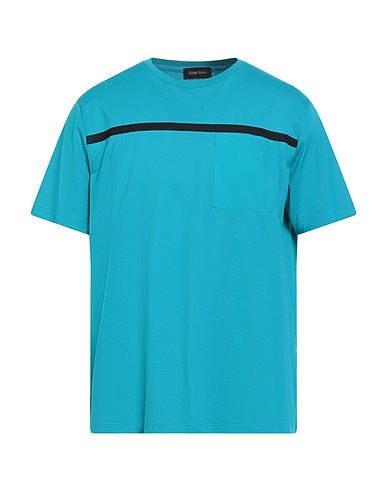 HERNO T-shirt LAMINAR Turquoise 100% Cotton, PTFE - Polytetrafluoroethylene, Polyester