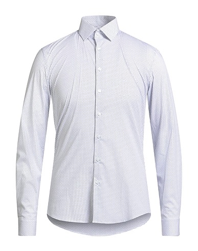 CALVIN KLEIN Patterned shirt 97% Cotton, 3% Elastane