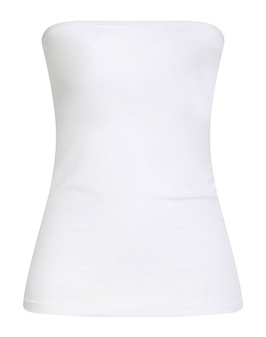 VICOLO Top Blanc 94% Viscose, 6% Élasthanne