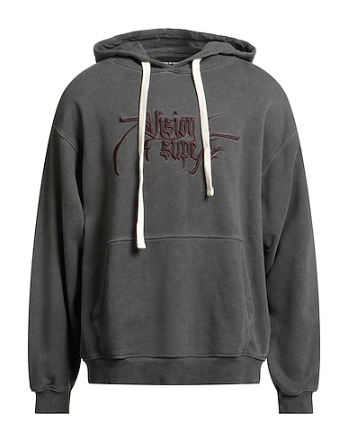 VISION OF SUPER Hooded sweatshirt Charcoal 100% Cotton, Elastane