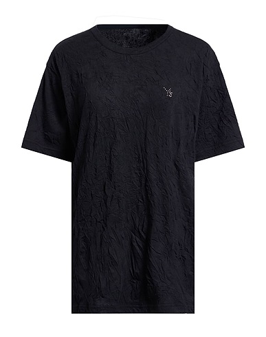 YOHJI YAMAMOTO T-shirt Black 50% Polyester, 50% Cotton