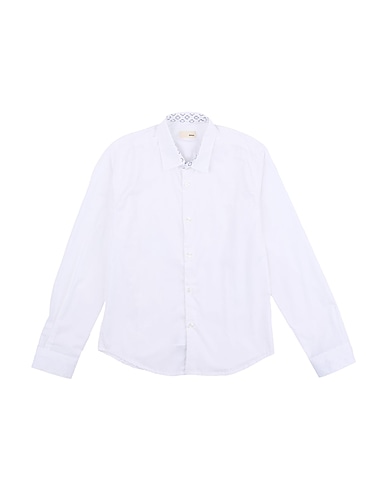 SIVIGLIA WHITE Solid colour shirt 97% Cotton, 3% Elastane