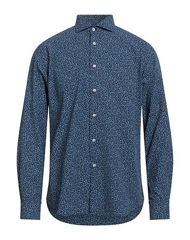 INGRAM Camicia fantasia Blu 100% Cotone