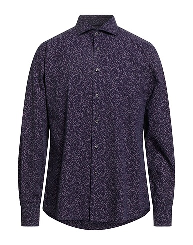 INGRAM Camicia fantasia Malva 100% Cotone