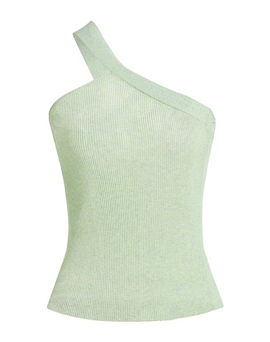 SUOLI One-shoulder top Light green 75% Viscose, 25% Polyester