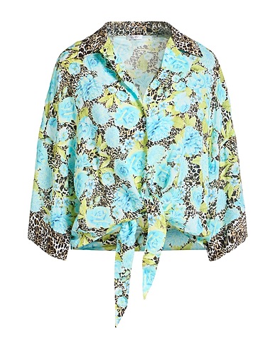 LIU •JO Floral πουκάμισα και μπλούζες Μπλε του ουρανού 100% Βισκόζη