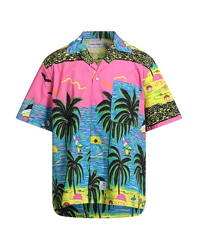 DEPARTMENT 5 Patterned shirt Pink 100% Cotton