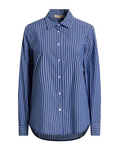 LE STREGHE Striped shirt Slate blue 68% Cotton, 30% Polyamide, 2% Elastane