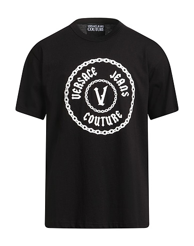 VERSACE JEANS COUTURE T-shirt Black 100% Cotton