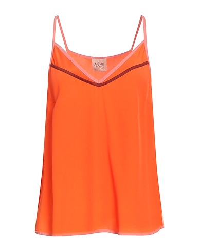 LA MÊME ROAD Camisole Arancione 83% Acetato, 17% Seta