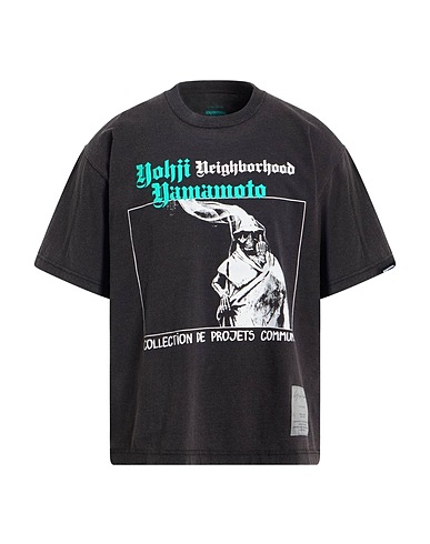 YOHJI YAMAMOTO POUR HOMME T-shirt X NEIGHBORHOOD Charcoal 100% Cotton
