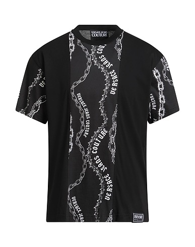 VERSACE JEANS COUTURE T-shirt Black 100% Cotton