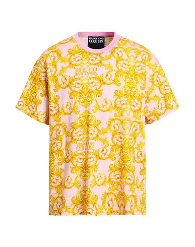 VERSACE JEANS COUTURE 티셔츠 핑크 92% 코튼, 8% 엘라스테인