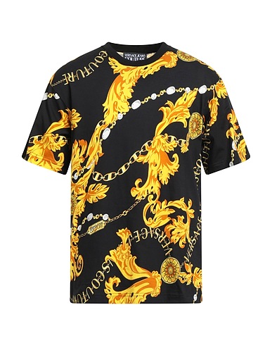 VERSACE JEANS COUTURE T-shirt Yellow 100% Cotton
