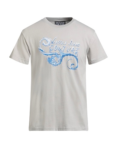 VERSACE JEANS COUTURE T-shirt Light grey 100% Cotton