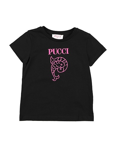PUCCI T-shirt Nero 100% Cotone