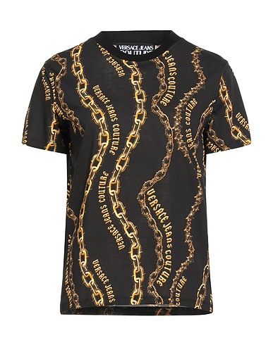 VERSACE JEANS COUTURE T-shirt Black 100% Cotton