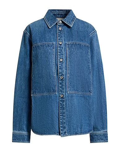 JIL SANDER+ Jeanshemd Blau 100% Baumwolle