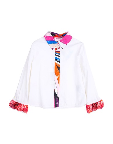 PUCCI Patterned shirts & blouses White 100% Cotton