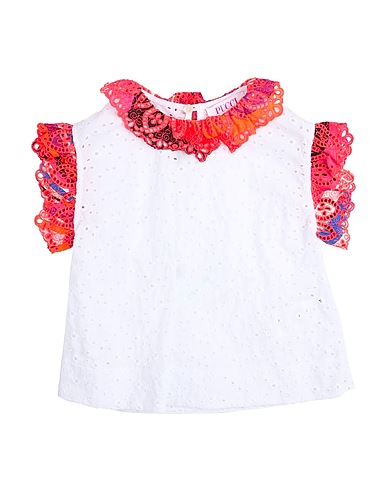 PUCCI Top White 100% Cotton, Polyester