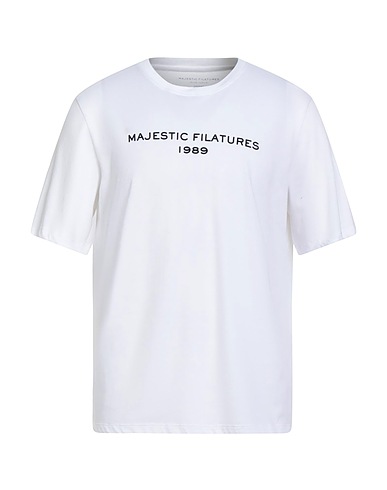 MAJESTIC FILATURES T-shirt White 50% Organic cotton, 50% Recycled cotton
